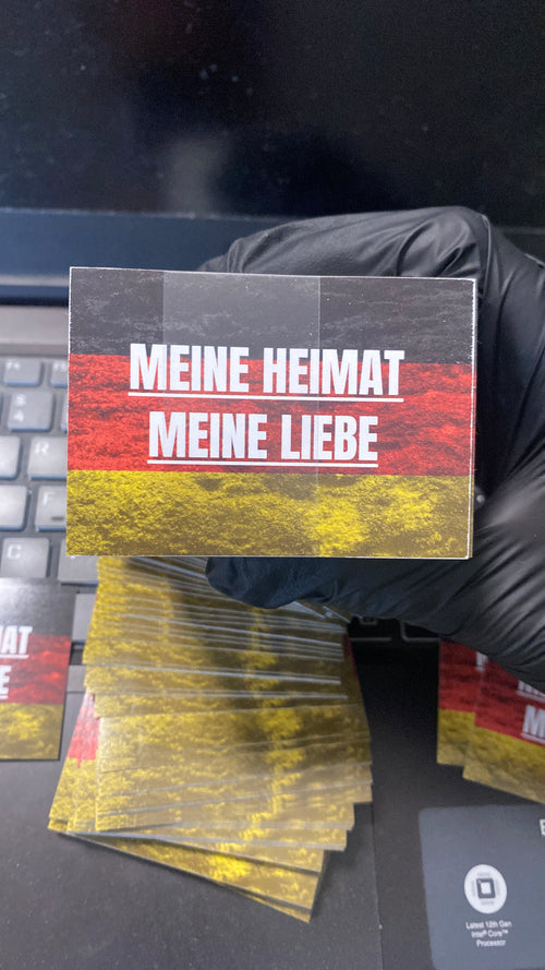 NEU! „Meine Heimat meine Liebe“ DIN A8 PREMIUM Aufkleber